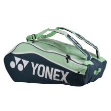 Yonex Racket Bag Club Line (Racket Bag, 3 Main Compartments) 2025 Petrol/Mint Green 12-Pack